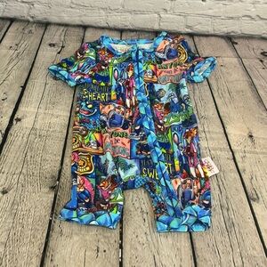 Snug Bugs Co Zootopia Bamboo Shortie Romper